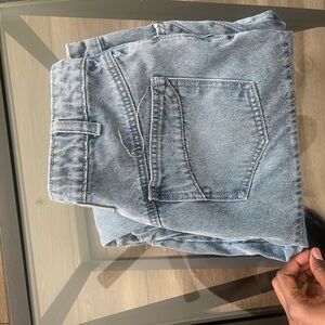 Manière De Voir Contour Detail Mom Jeans - Mid Blue